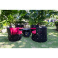 Einzigartiges Design Poly Rattan Outdoor Kaffee Essen Set aus Vietnam